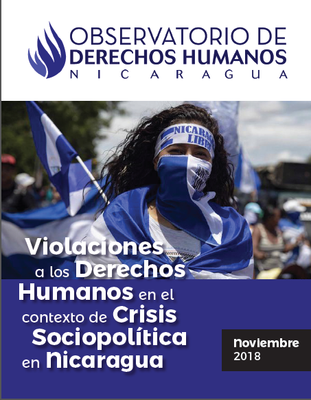 Violaciones a los derechos humanos en un contexto de crisis sociopolítica en Nicaragua. Noviembre, 2018